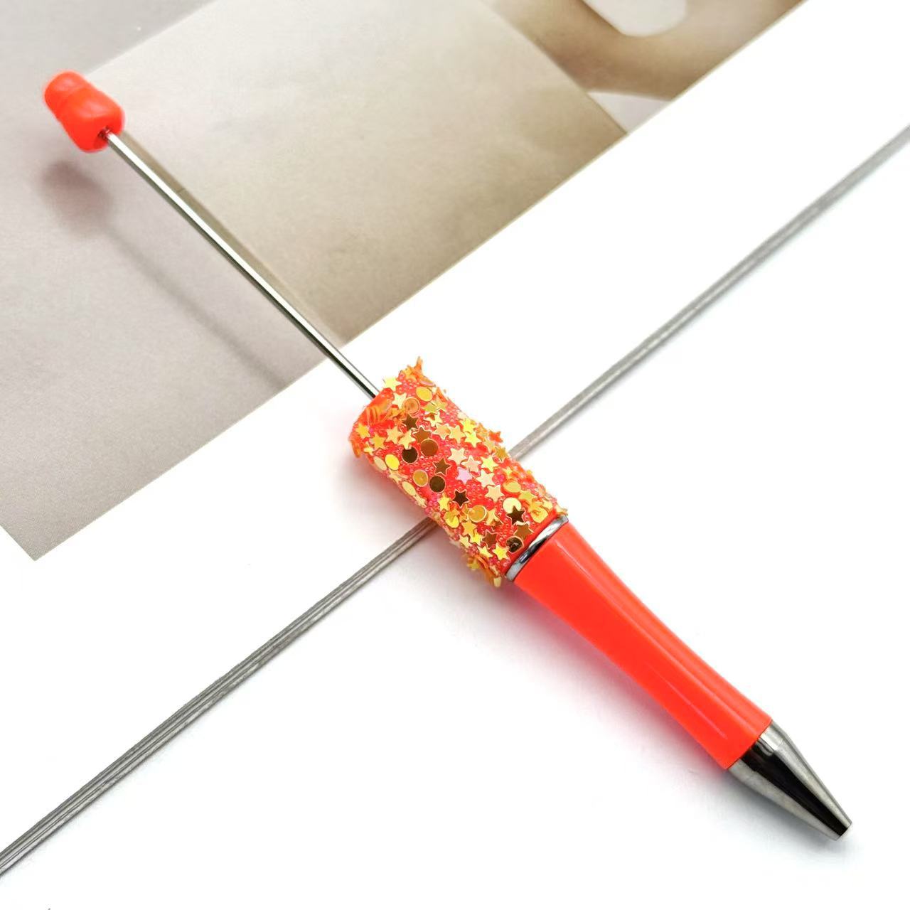 Wholesale DIY Little Star Bead Pen Colorful Sparkling Sequin Ballpoint Pen